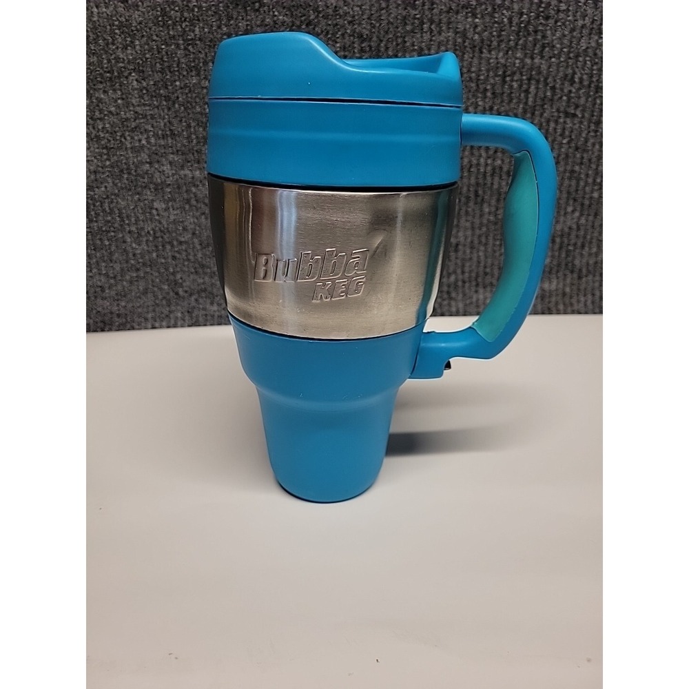Bubba Keg 34oz Travel Mug Blue Stainless Steel Insulated Cup Hot Cold